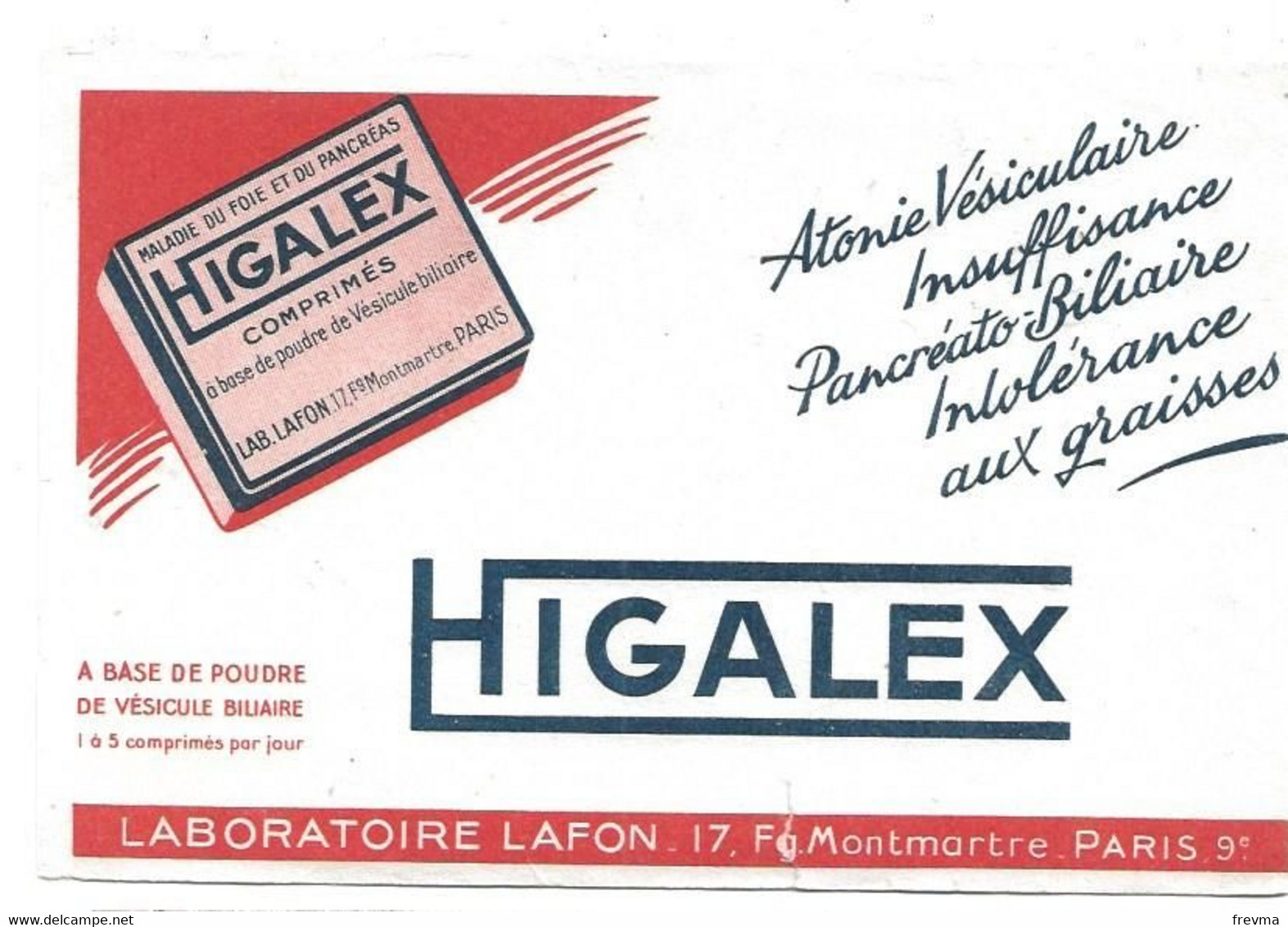 Buvard Higalex A Base De Poudre - Chemist's