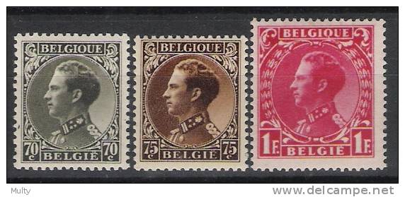 Belgie OCB 401 / 403 (*) - 1934-1935 Leopoldo III