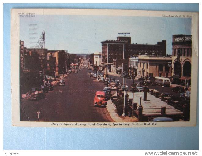 Spartanburg SC     Morgan Square  May 18 1954 - Sonstige & Ohne Zuordnung