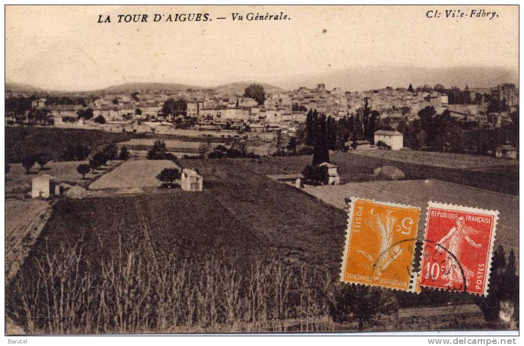 LA TOUR D´AIGUES - Vue Générale - - La Tour D'Aigues