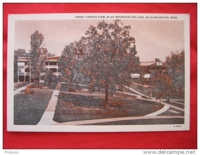 Blue Mountain Ms   Front Campus View  Vintage WB - Andere & Zonder Classificatie