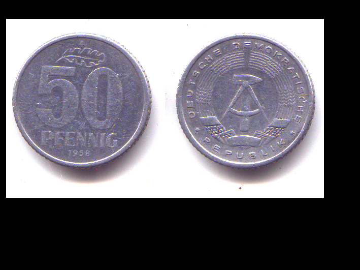 50 PFENNIG 1958 A - 50 Pfennig