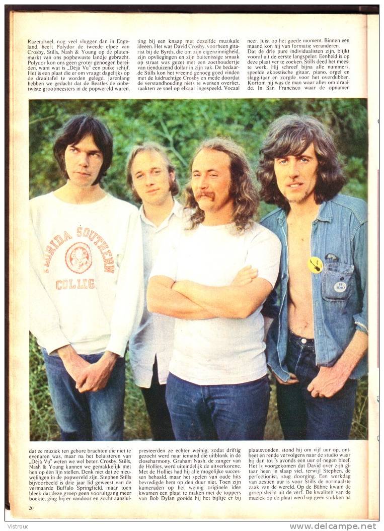 1970 - PEP - N° 32 - Weekblad - Met  Foto/Artikel Over CROSBY, STILLS, NASH And YOUNG.  Lucky LUKE - ASTERIX - BLUEBERRY - Pep