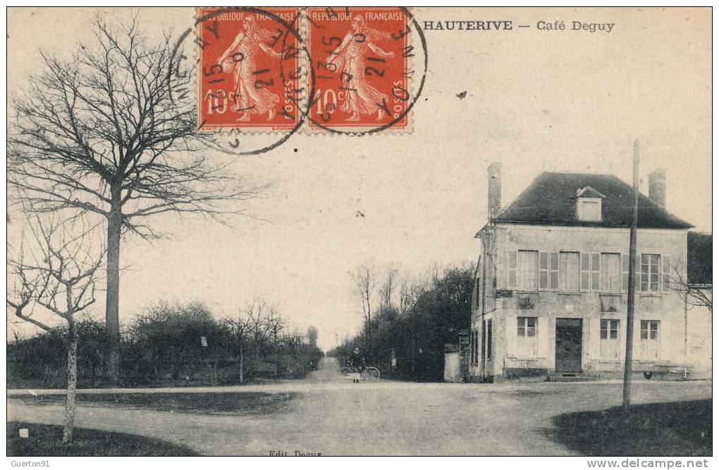 CPA ( 89 )  HAUTERIVE   Café Deguy - Hery