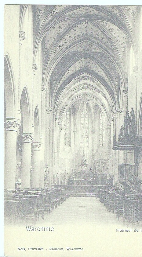 WAREMME - INTERIEUR DE L'EGLISE - Waremme