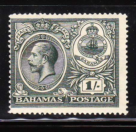 Bahamas 1920 King George V And Seal Of Bahamas 1sh MLH - Bahama's (1973-...)
