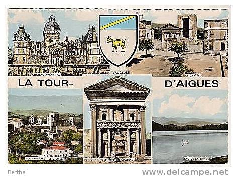 CPM 84 LA TOUR D AIGUES - Multivues - La Tour D'Aigues