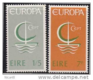 Irlanda 1966 Europa 2 Vl  Nuovi Serie Completa - 1966