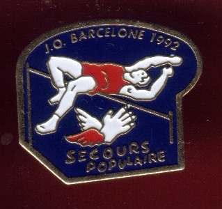 7936-Jeux Olympiques.athletisme.saut à La Perche.Barcelone 1992.secours Populaire.association - Athlétisme