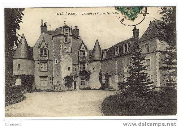 Carte Postale Ancienne Léré - Château De Vilatte, Façade Est - Lere