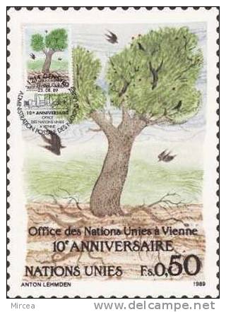 1334 - ONU Geneve 1989 - Tarjetas – Máxima