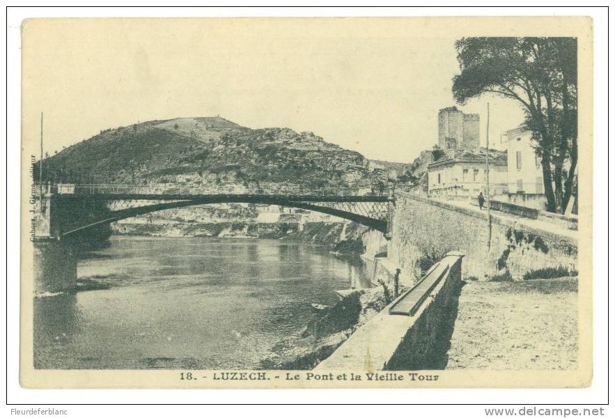 LUZECH (46) - CPA - Le Pont Et La Vieille Tour - Luzech