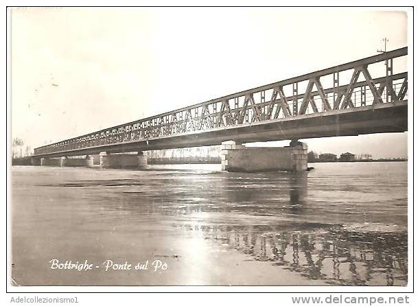 42351)cartolina Illustratoria Bottrighe - Ponte Sul Po E Panorama - Rovigo