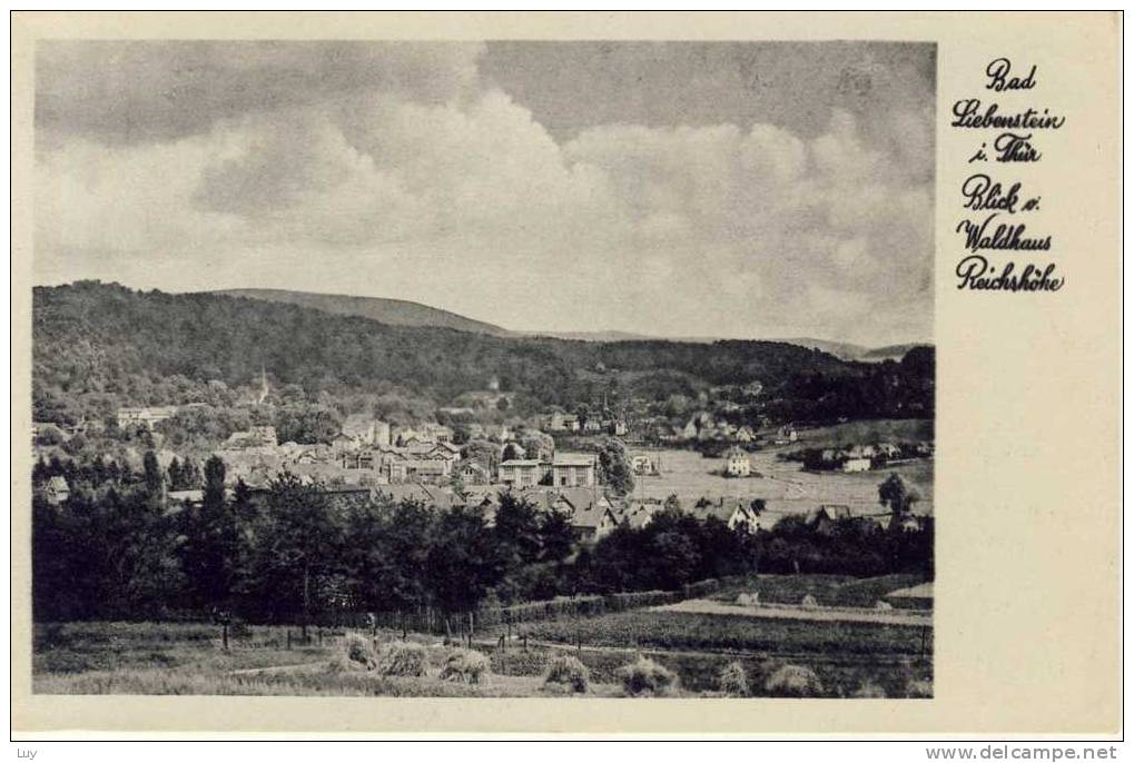 BAD LIEBENSTEIN Blick Von Waldhaus Reichshöhe - Bad Liebenstein