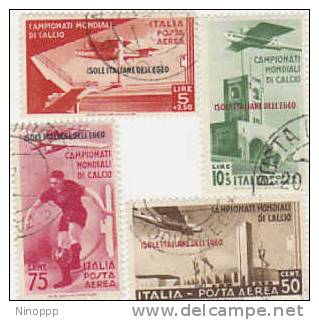 Aegean Islands-1934 Soccer Air Stamps Used - Egée