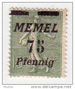 Memel Nº  66  75 P.s. 15 C.  Verde  De 1922 - B-    . - Altri & Non Classificati