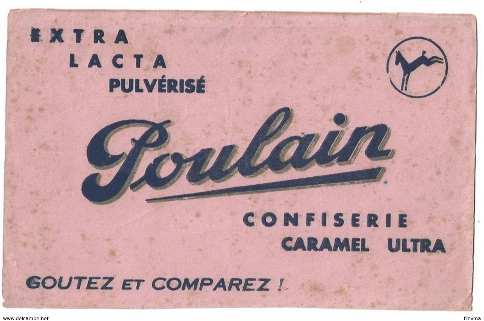 Buvard Poulain Confiserie Caramel - Dulces & Biscochos