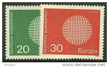 GERMANY  1970 EUROPA CEPT  MNH - 1970