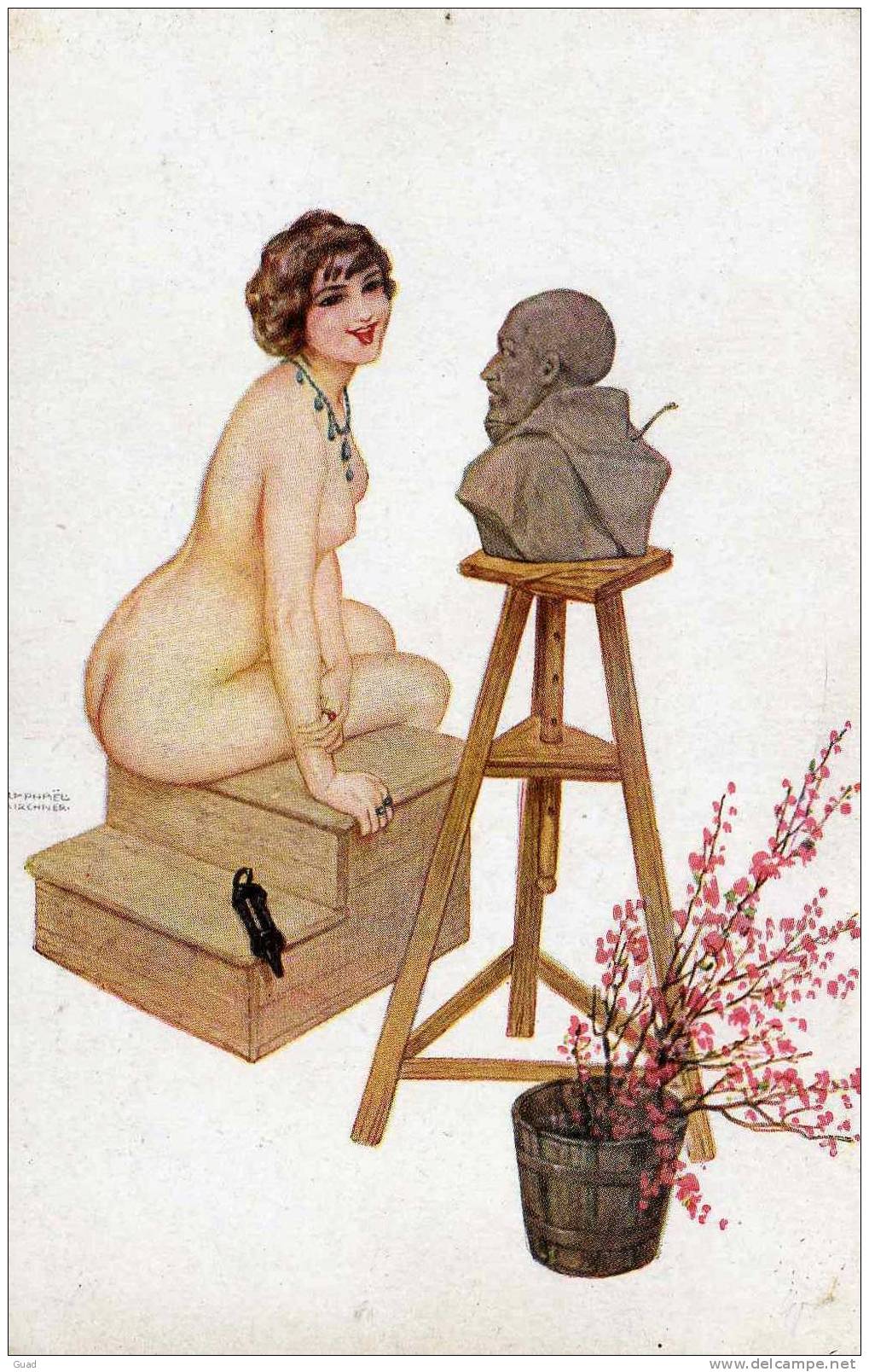 ILLUSTRATEUR ART NOUVEAU - RAPHAEL KIRCHNER - LE MODELE IRREVERENCIEUX N° 17 - EROTISME - NU - Kirchner, Raphael