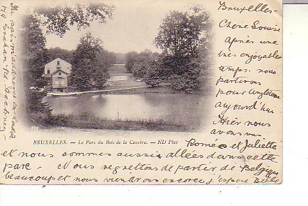 Cpa Le Parc Du Bois De La Cambre ND Phot - Bossen, Parken, Tuinen