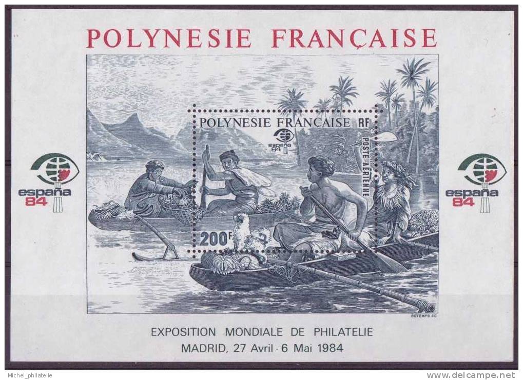 POLYNESIE N° 9 B.F** NEUF SANS CHARNIERE  ESPANA 84 - Blocs-feuillets