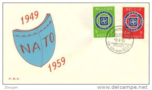 BELGIUM NATO  1959   FDC - NATO