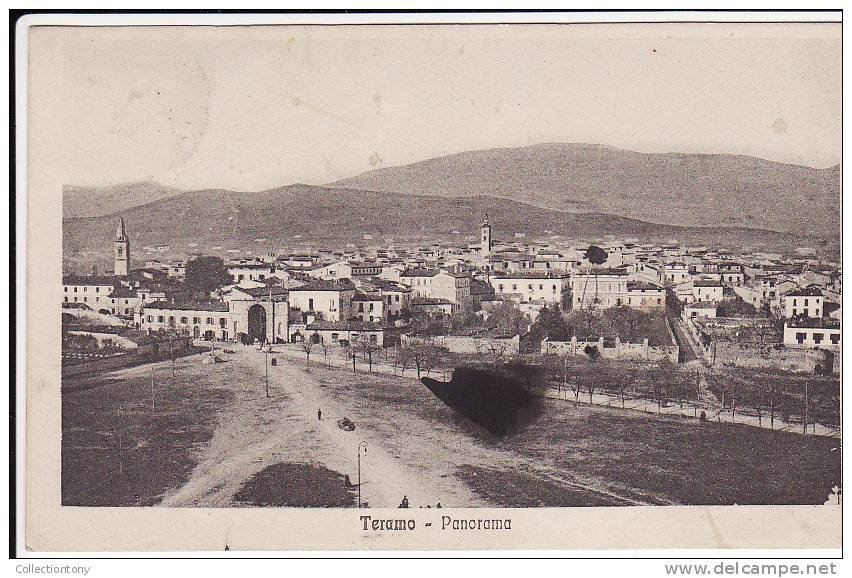 TERAMO - PANORAMA - FP - VIAGG. 26/07/1912 - Teramo