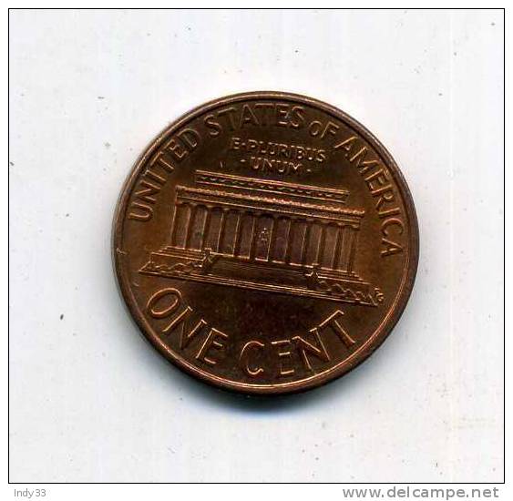 - ETATS-UNIS . 1 C. 1993 - 1959-…: Lincoln, Memorial Reverse