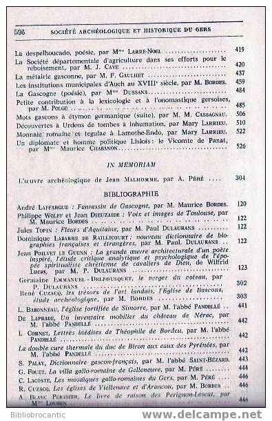 GERS - Bulletin Soc.. ARCHEO. HIST. LITT. & SCIENTIFIQUE - INSTITUTIONS AUCH 18é S., TOMBES URDENS, LAMOTHE-ENDO Etc - Midi-Pyrénées