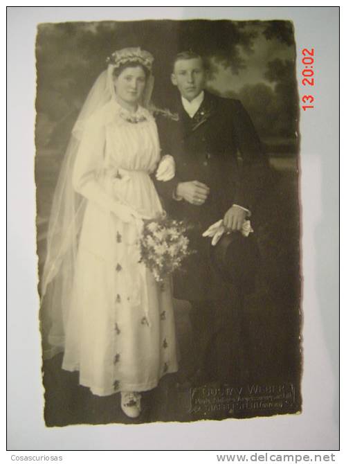 2056 BODA WEDDING MARRIAGE  GERMANY DEUTSCHLAND POSTCARD PHOTO YEARS 1930 OTHERS IN MY STORE - Huwelijken