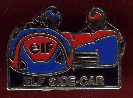 8430-ELF.Side Car.rallye.carburant.signé EBC France - Motos
