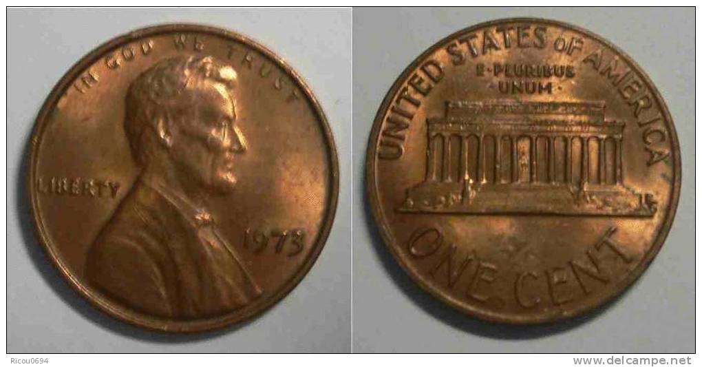 One Cent Etats Unis - 1959-…: Lincoln, Memorial Reverse