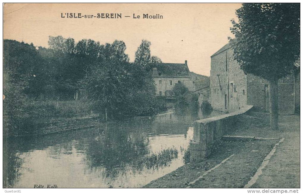 CPA ( 89 )  L' ISLE SUR SEREIN   Le Moulin       (  Léger Choc Coin Haut Gauche ) - L'Isle Sur Serein