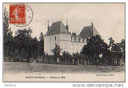 89 SAINT GEORGES - Chateau De Billy - Saint Georges Sur Baulche