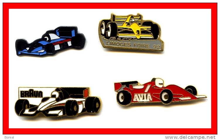 Lot 4 Pin's VOITURES F1 - F1