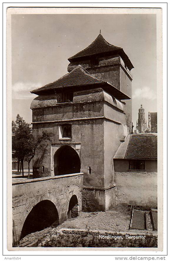 RAR Foto AK Nördlingen - Bergertor Um 1920 - Nördlingen