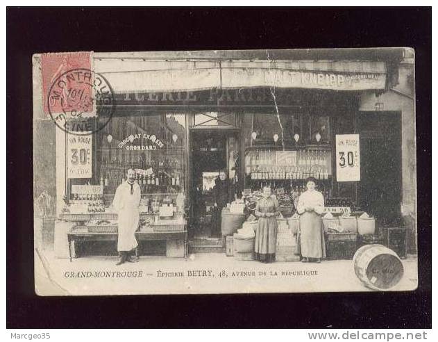 Grand-montrouge épicerie Betry 48 Avenue De La République édit.J.C. Animée  Voir état - Montrouge