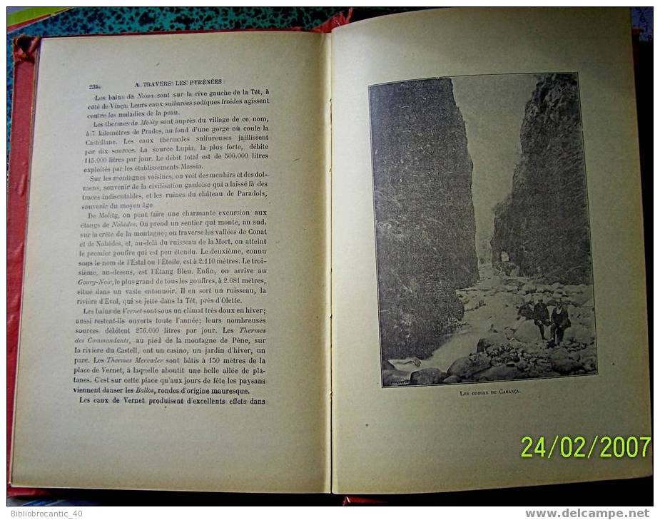 A TRAVERS LES PYRENEES Par E. LABROUE (1901) - Midi-Pyrénées