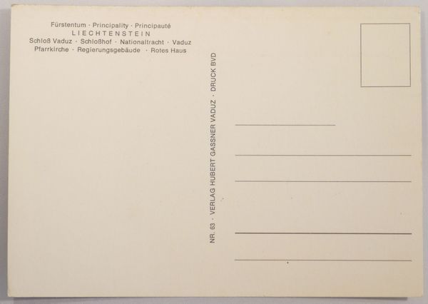 LIECHTENSTEIN - Multiview Postcard Ca 1970's - Liechtenstein