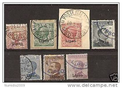 1912 EGEO LIPSO USATO - RR1777 - Aegean (Lipso)