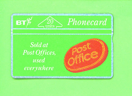 UK - Optical Phonecard As Scan - BT Publicitaire Uitgaven