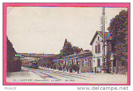 SAINT LEU-  LA GARE   TRAIN -Animation - Saint Leu La Foret