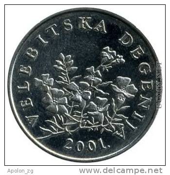 CROATIA: 50 Lipa 2001 XF/AU * HIGH CONDITION COIN* - Croatia