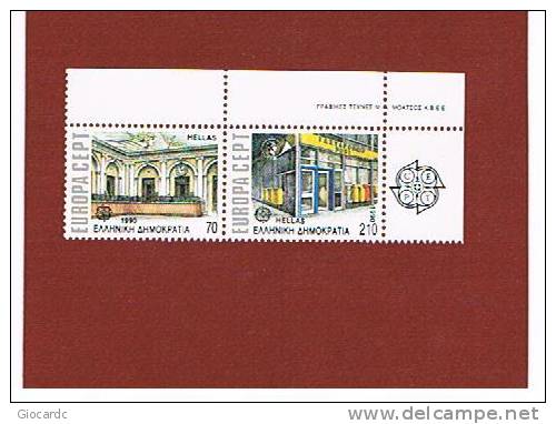 GRECIA     - UNIF. 1720A.1721A     -  1990   EUROPA CEPT: EDIFICI POSTALI DI IERI E DI OGGI     - NUOVI (MINT)** - Unused Stamps