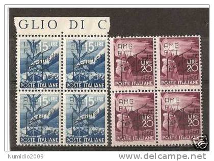 1950 TRIESTE A FIERA DI TRIESTE QUARTINA MNH ** RR1925 - Neufs