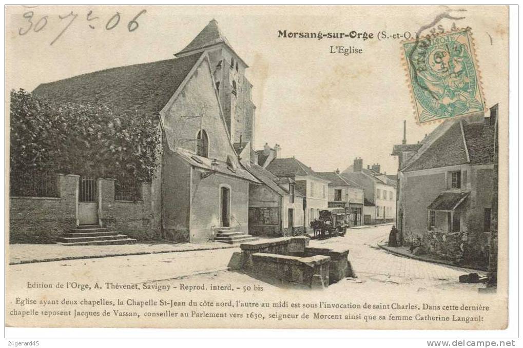 CPA MORSANG SUR ORGE (Essonne) - L´église - Morsang Sur Orge