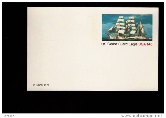 Postal Card - US Coast Guard Cutter Eagle - UX76 - 1961-80