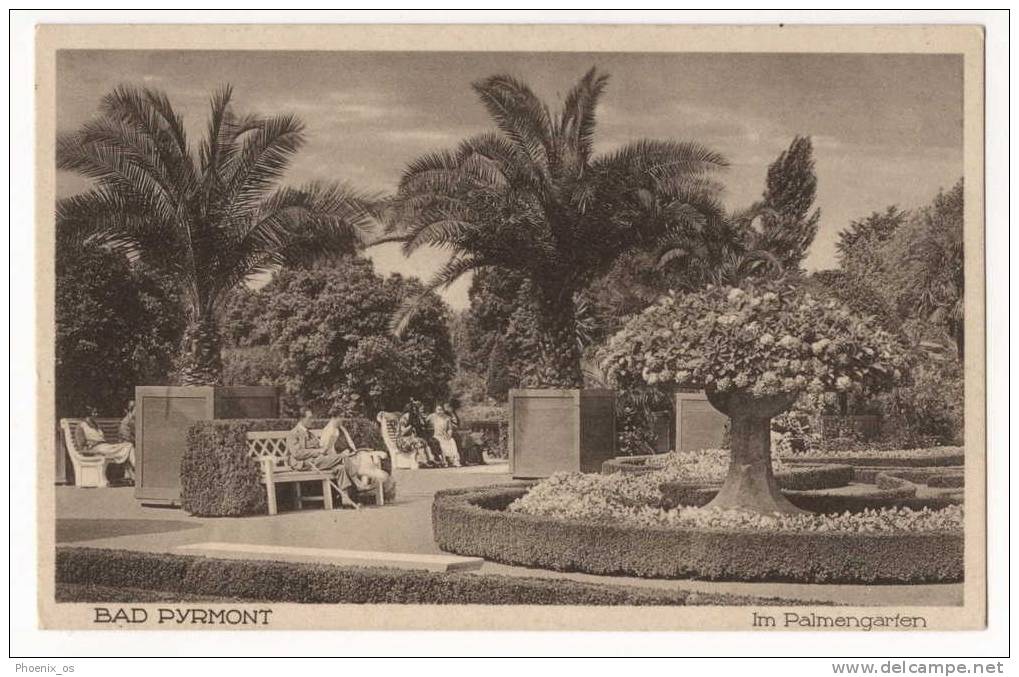 GERMANY - BAD PYRMONT, Palmengarten, Old Postcard - Bad Pyrmont