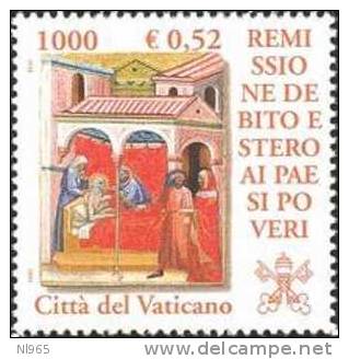 STATO CITTA' DEL VATICANO - VATIKAN STATE - GIOVANNI PAOLO II - ANNO 2001 - DEBITO ESTERO - VALORI 5 - NUOVI MNH ** - Nuevos