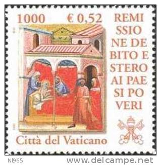 STATO CITTA' DEL VATICANO - VATIKAN STATE - GIOVANNI PAOLO II - ANNO 2001 - DEBITO ESTERO - VALORI 5 - NUOVI MNH ** - Ongebruikt